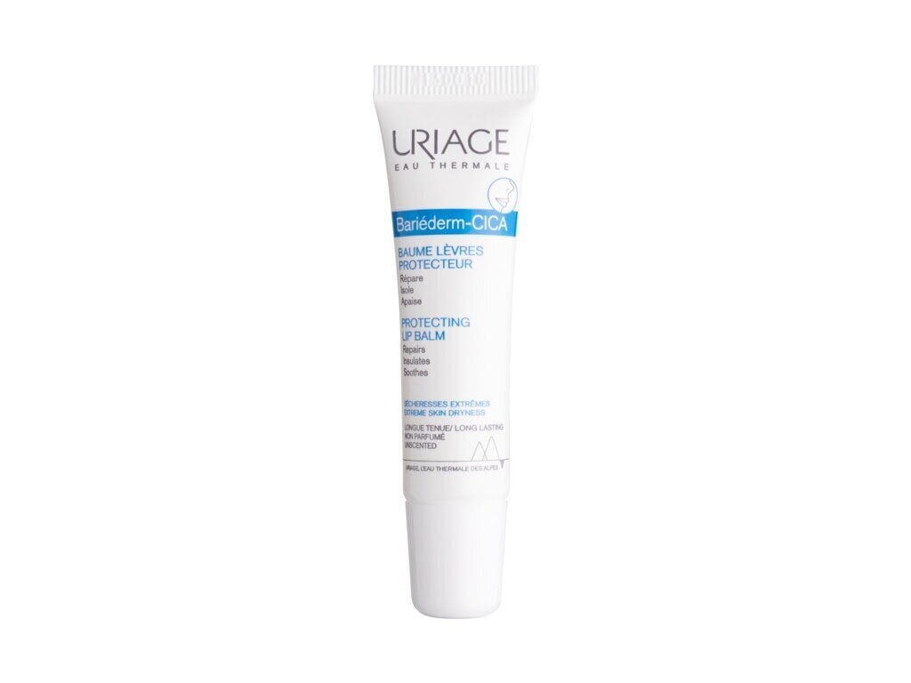 Uriage (Cica Lips Protection Balm) Regenerating Balsa (Cica Lips Protection Balm) 15 ml 15ml цена и информация | Huulepulgad, -läiked, -palsamid, vaseliin | kaup24.ee