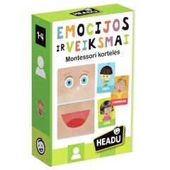 Kaardid "Emotsioonid ja teod" Headu "Montessori", LT цена и информация | Настольные игры, головоломки | kaup24.ee