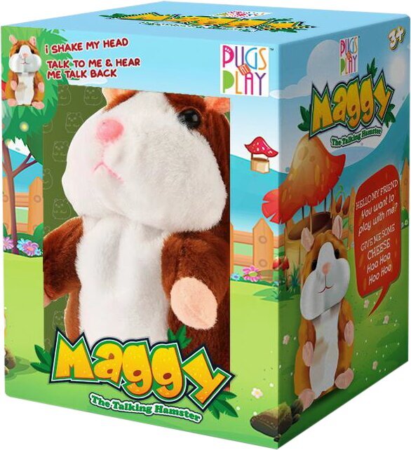 PUGS AT PLAY Rääkiv hamster Maggy цена и информация | Tüdrukute mänguasjad | kaup24.ee