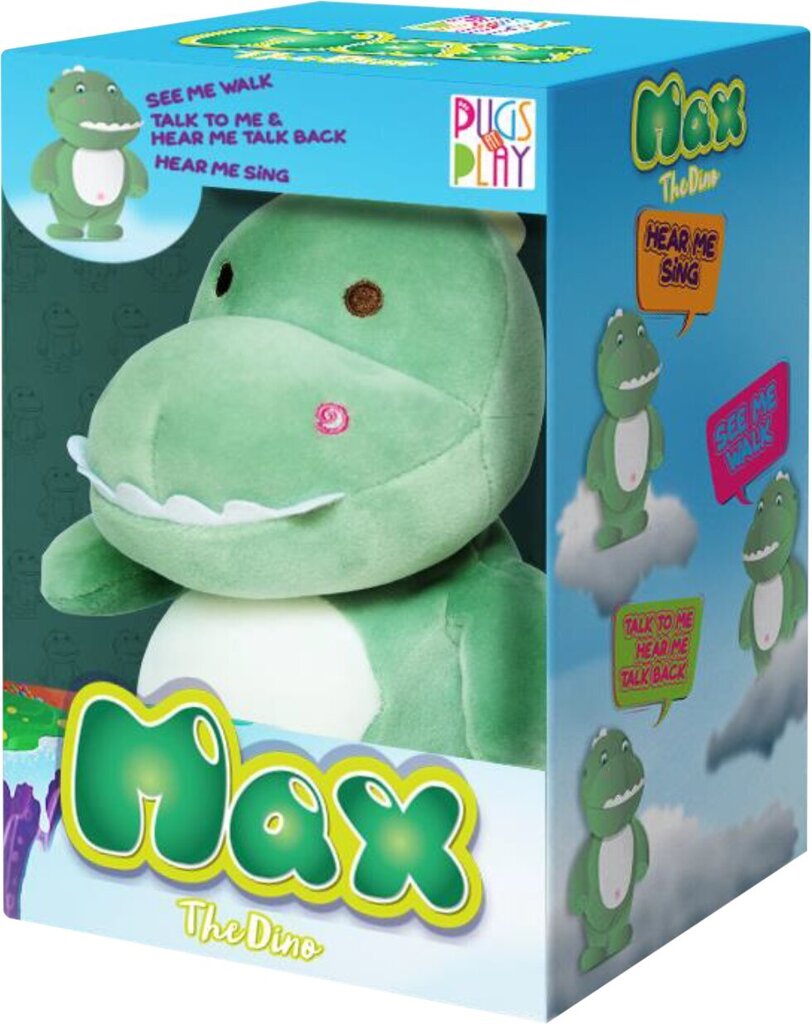 PUGS AT PLAY Kõndiv ja rääkiv dinosaurus Max цена и информация | Arendavad mänguasjad | kaup24.ee