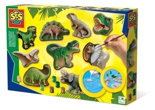 SES Kipsi valamise komplekt Dinosaurused цена и информация | Развивающие игрушки | kaup24.ee