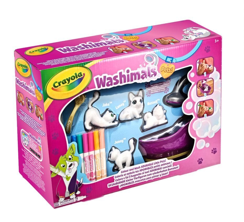 CRAYOLA WASHIMALS mängukomplekt цена и информация | Tüdrukute mänguasjad | kaup24.ee