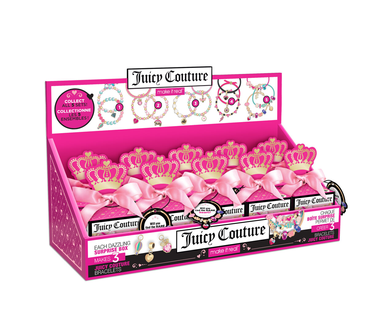 MAKE IT REAL Juicy Courture Käsitöö komplekt Dazzling käevõrud цена и информация | Tüdrukute mänguasjad | kaup24.ee