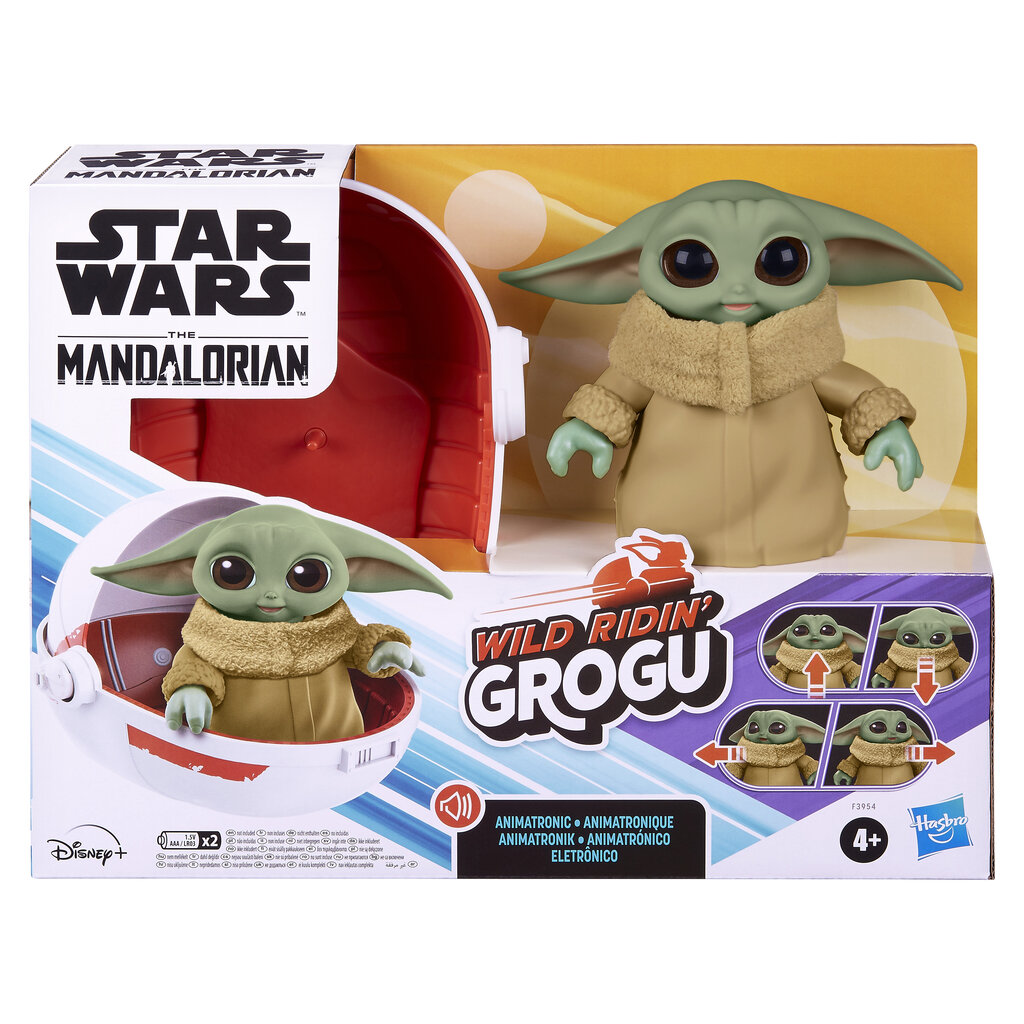 STAR WARS Interaktiivne pehme mänguasi Wild Ridin´ Grogu, 12 cm hind ja info | Poiste mänguasjad | kaup24.ee