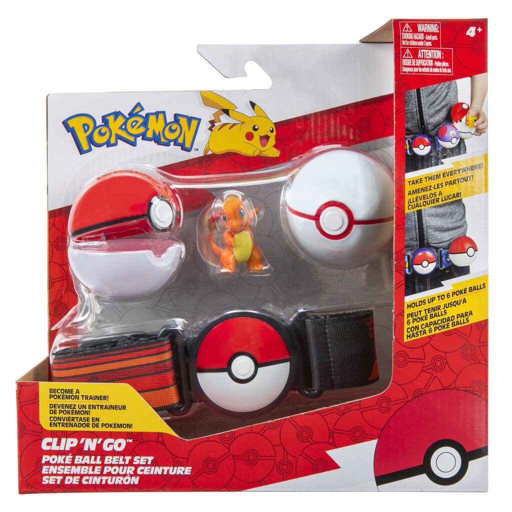 POKEMON Clip ´n´ Go Vöökomplekt figuuriga, W8 hind ja info | Poiste mänguasjad | kaup24.ee