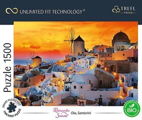 TREFL Prime pusle päikeseloojang Santorini, 1500 osa цена и информация | Пазлы | kaup24.ee