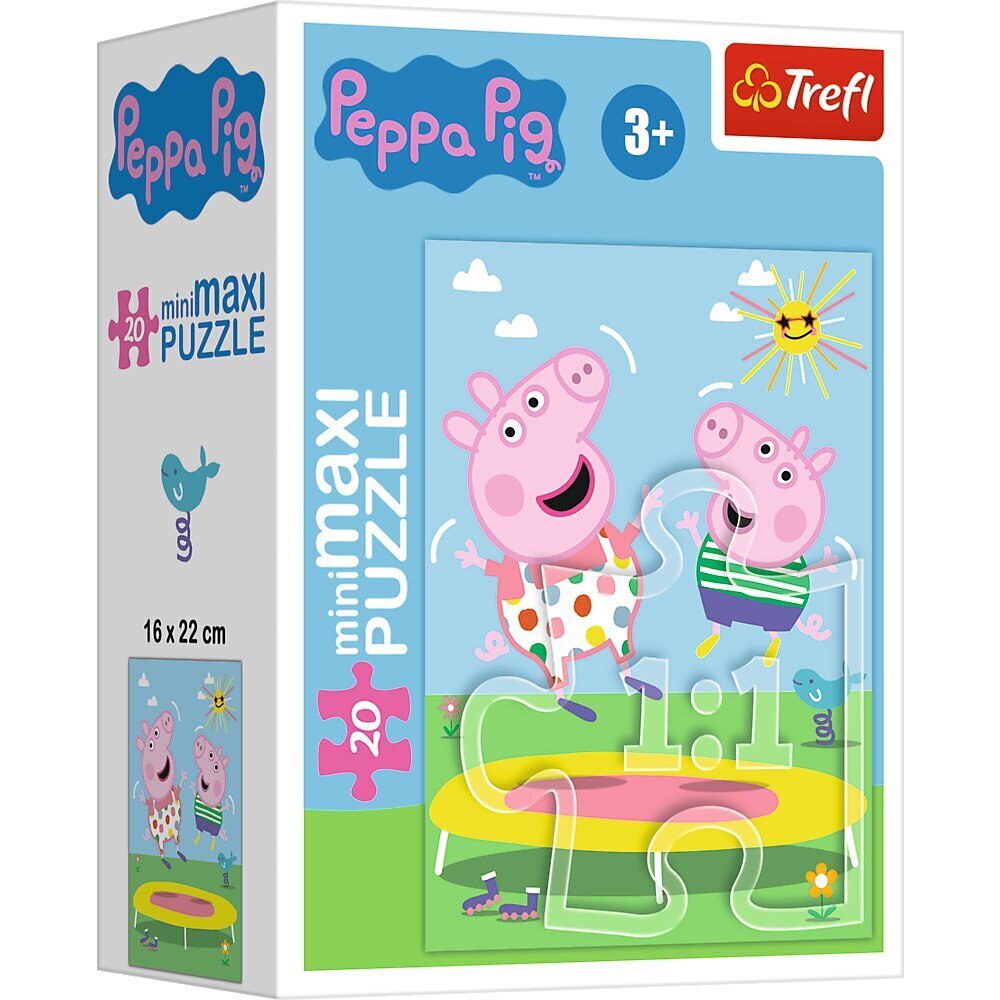 TREFL PEPPA PIG Mini Maxi pusle Põrsas Peppa, 20 osa hind ja info | Pusled | kaup24.ee