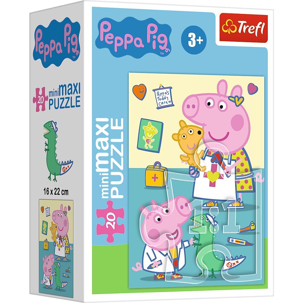 TREFL PEPPA PIG Mini Maxi pusle Põrsas Peppa, 20 osa hind ja info | Pusled | kaup24.ee