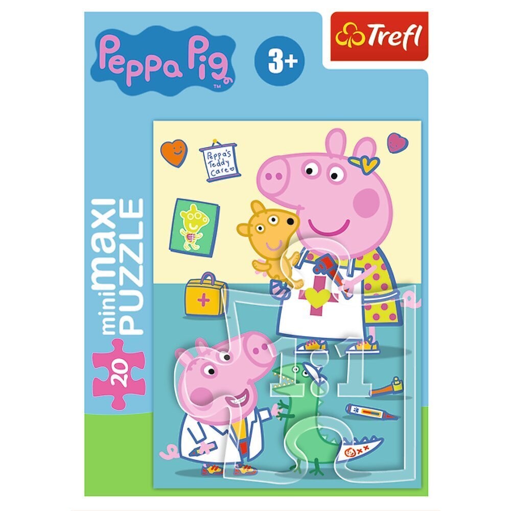 TREFL PEPPA PIG Mini Maxi pusle Põrsas Peppa, 20 osa hind ja info | Pusled | kaup24.ee