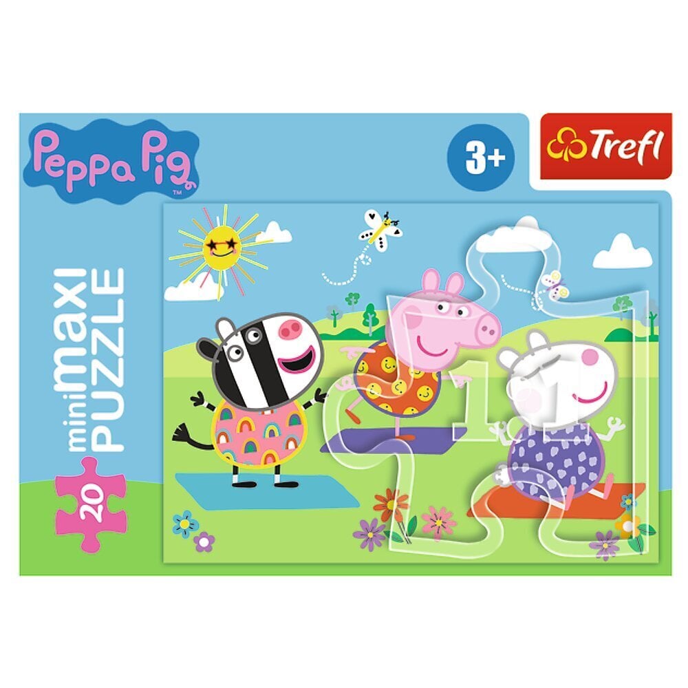 TREFL PEPPA PIG Mini Maxi pusle Põrsas Peppa, 20 osa hind ja info | Pusled | kaup24.ee