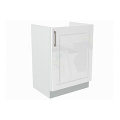 Кухонный шкафчик для мойки Natalia White Gloss, белый цена и информация | Кухонные шкафчики | kaup24.ee