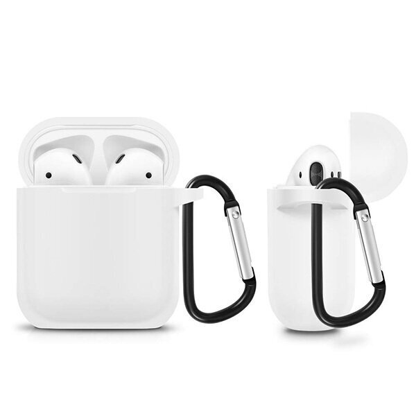 Silikoonümbris Airpods Type 1 jaoks – valge цена и информация | Kõrvaklapid | kaup24.ee