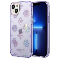 Telefoniümbris GUESS Peony Glitter - iPhone 14 Plus, lilla hind ja info | Telefoni kaaned, ümbrised | kaup24.ee