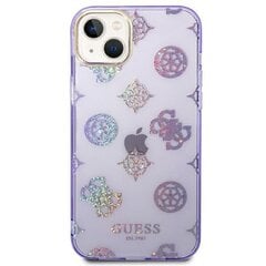 Telefoniümbris GUESS Peony Glitter - iPhone 14 Plus, lilla hind ja info | Telefoni kaaned, ümbrised | kaup24.ee