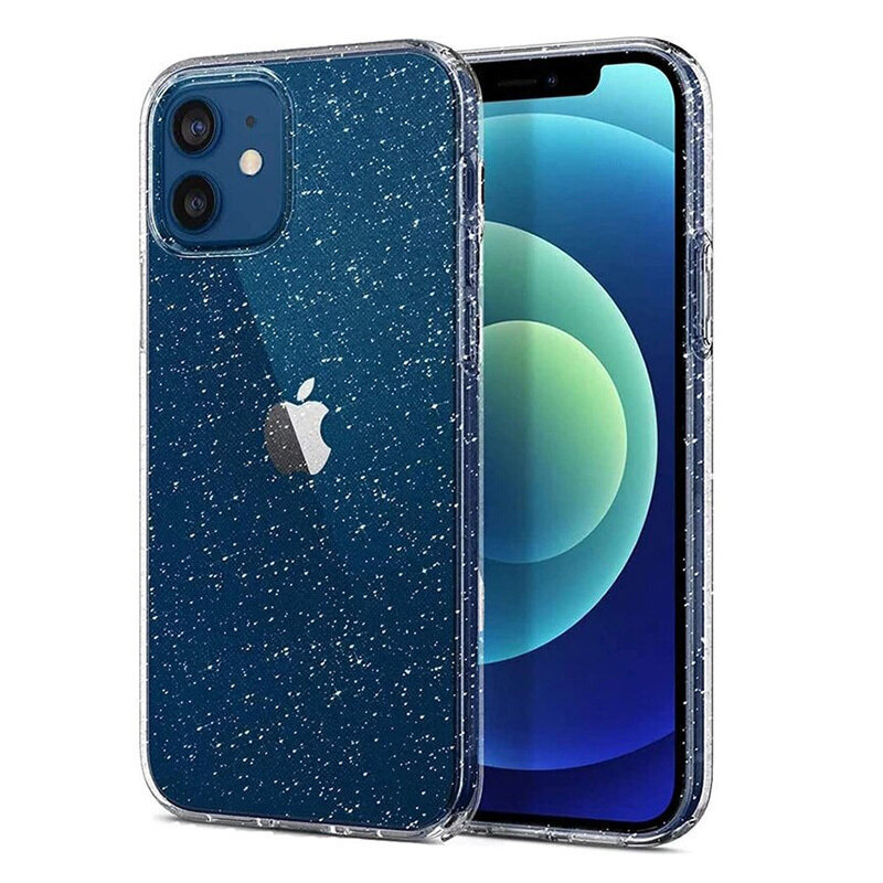 Crystal Glitter telefoniümbris - iPhone 14 Plus, hõbe цена и информация | Telefoni kaaned, ümbrised | kaup24.ee