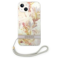 Telefoniümbris GUESS Flower Strap Hardcase - iPhone 14 Plus, lilla hind ja info | Telefoni kaaned, ümbrised | kaup24.ee