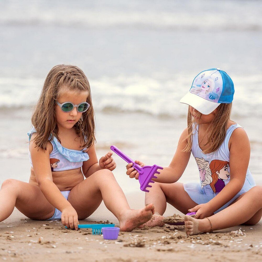 Laste nokamüts Frozen hõbedane sinine (53 cm) hind ja info | Tüdrukute mütsid, sallid, kindad | kaup24.ee