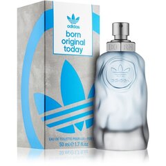 Туалетная вода Adidas Born Original Today EDT 50 мл цена и информация | Мужские духи | kaup24.ee