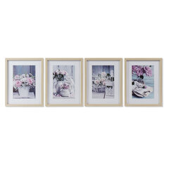 Maal DKD Home Decor polüstüreen roosi (4 pcs) (35 x 2.5 x 45 cm) hind ja info | Seinapildid | kaup24.ee