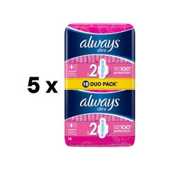 Hügieenilised pakendid ALATI Ultra Super Plus, 16 tk. pakis 5 tk. hind ja info | Tampoonid, hügieenisidemed, menstruaalanumad | kaup24.ee