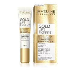 Silmakreem Eveline Cosmetics Gold Lift Expert SPF8 15 ml цена и информация | Сыворотки, кремы для век | kaup24.ee