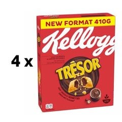 Хлопья Kellog's TResor Choco Nut, 410г, упаковка 4 шт. цена и информация | Сухие завтраки | kaup24.ee