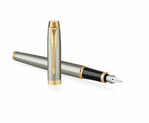 Перьевая ручка Parker IM Brushed Metal GT Fine цена и информация | Письменные принадлежности | kaup24.ee