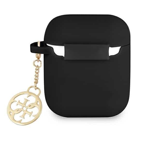 Kõrvaklapid Guess 4G Charm silicone 1/2 must цена и информация | Kõrvaklappide tarvikud | kaup24.ee