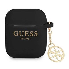 Kõrvaklapid Guess 4G Charm silicone 1/2 must hind ja info | Kõrvaklapid | kaup24.ee