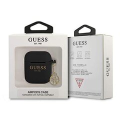 Kõrvaklapid Guess 4G Charm silicone 1/2 must цена и информация | Аксессуары для наушников | kaup24.ee