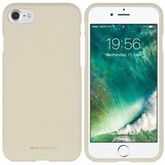 Mercury Soft feeling TPU Супер тонкий чехол-крышка с матовой поверхностью для Apple iPhone X / iPhone 10 / iPhone XS Бежевый цена и информация | Чехлы для телефонов | kaup24.ee