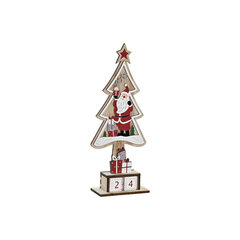 Puidust Kalender DKD Home Decor Jõuluvana (11 x 5 x 28 cm) hind ja info | Jõulukaunistused | kaup24.ee