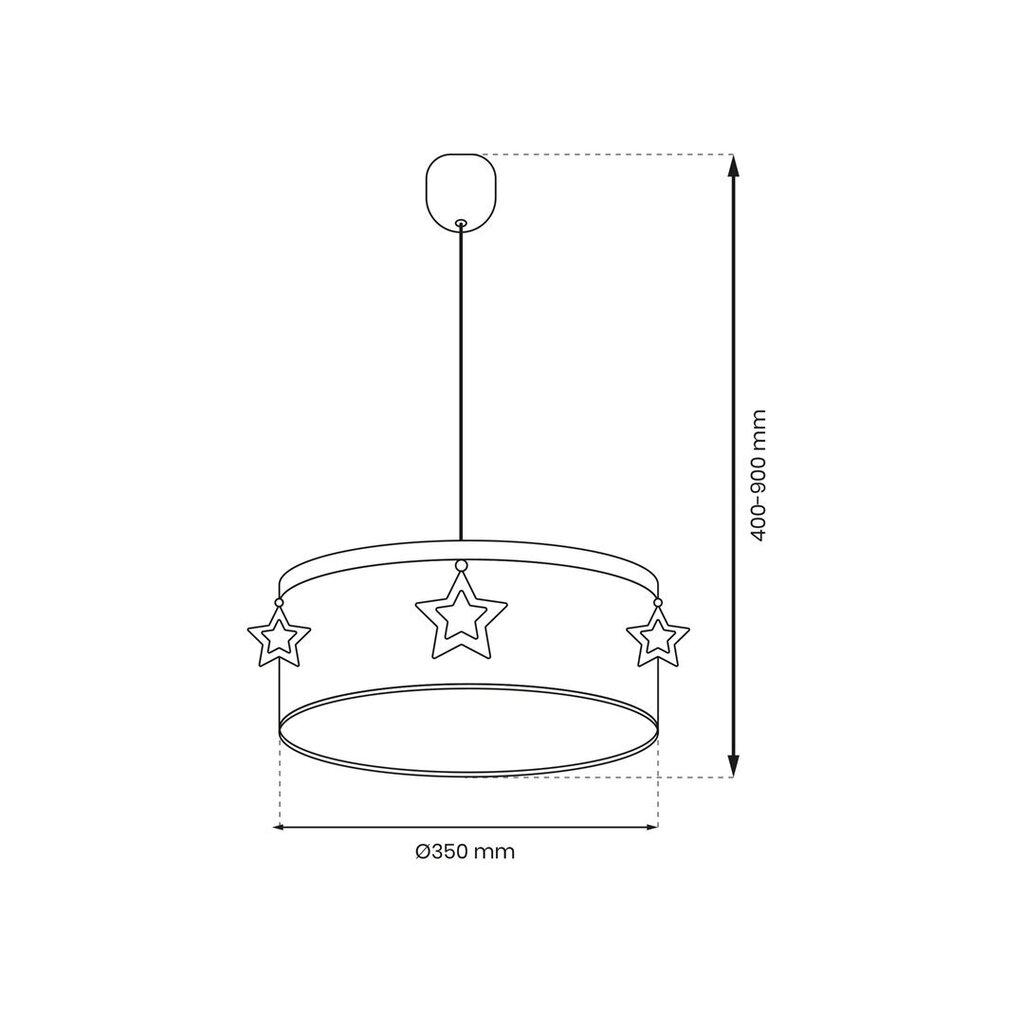 Ripplamp Milagro STAR 1xE27 цена и информация | Rippvalgustid | kaup24.ee