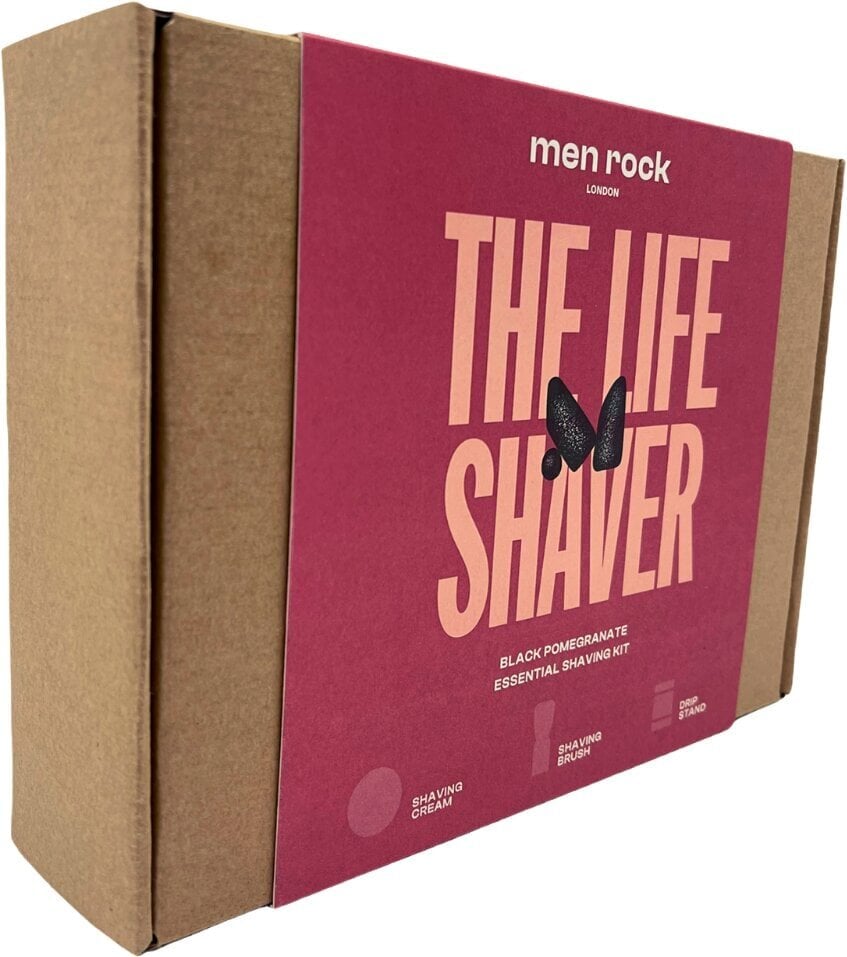 Raseerimiskomplekt The Life Shaver Black Pomegranate Essential Shaving Kit hind ja info | Raseerimisvahendid | kaup24.ee