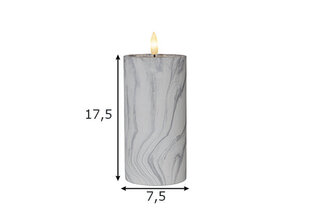 Светодиодная свеча Flamme Marble. цена и информация | Подсвечники, свечи | kaup24.ee