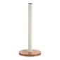 Köögipaberi hoidja pruun valge metall bambus (15 x 34 x 15 cm) цена и информация | Köögitarbed | kaup24.ee