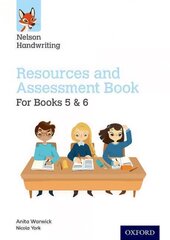 Nelson Handwriting: Year 5-6/Primary 6-7: Resources and Assessment Book for Books 5 and 6, Year 5-6/Primary 6-7, Nelson Handwriting: Year 5-6/Primary 6-7: Resources and Assessment Book for Books 5 and 6 hind ja info | Noortekirjandus | kaup24.ee