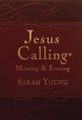 Jesus Calling Morning and Evening, Brown Leathersoft Hardcover, with Scripture References: Brown leathersoft hardcover, with Scripture references цена и информация | Духовная литература | kaup24.ee