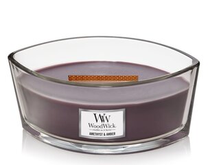 WoodWick ароматическая свеча Amethyst & Amber, 453,6 г цена и информация | Подсвечники, свечи | kaup24.ee