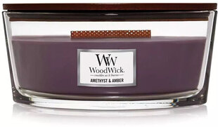 WoodWick ароматическая свеча Amethyst & Amber, 453,6 г цена и информация | Подсвечники, свечи | kaup24.ee