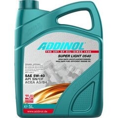 Масло моторное Addinol Addinol Super Light 0540 5w40 - 5л цена и информация | Моторные масла | kaup24.ee