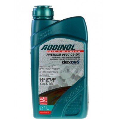 Mootoriõli ADDINOL Premium 0530 C3-DX 5w30 - 1L hind ja info | Mootoriõlid | kaup24.ee