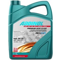 Mootoriõli ADDINOL Premium 0530 C3-DX 5w30 - 5L hind ja info | Addinol Autokaubad | kaup24.ee