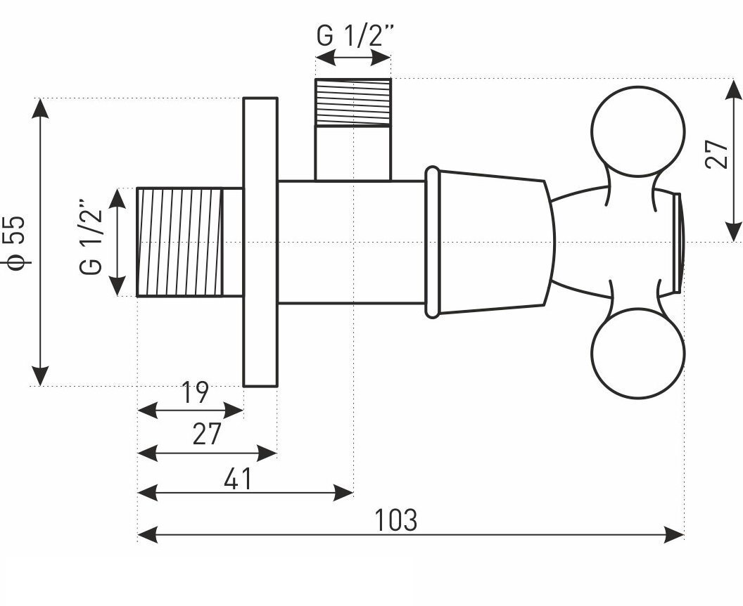 Nurgaventiil Kerra Vict Retro 1/2'' x 1/2'' цена и информация | Torude ühendused, ventiilid | kaup24.ee