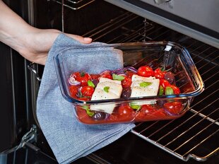 PYREX термостойкий контейнер с крышкой Cook & Go, 25,6x19,4 см, 1,7 л цена и информация | Формы, посуда для выпечки | kaup24.ee