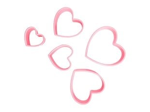 AMBITION формы для выпечки печенья Sweet hearts, 5 шт. цена и информация | Формы, посуда для выпечки | kaup24.ee