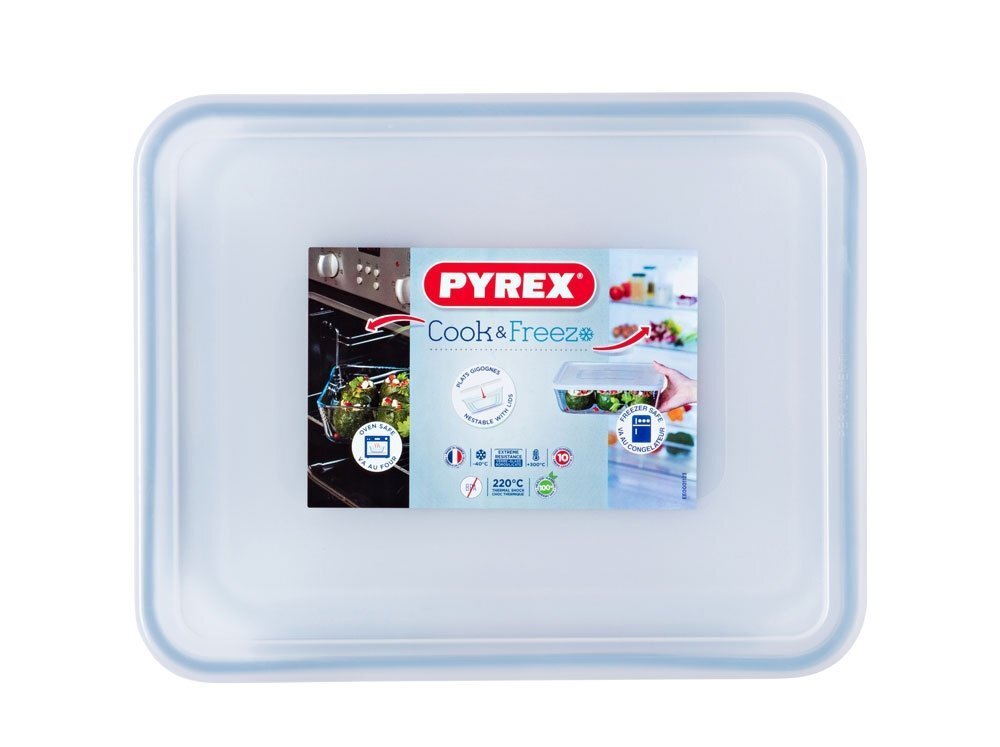 Kuumuskindel anum Pyrex Cook & Freeze 25 x 19 cm, 2,6 L hind ja info | Ahjuvormid ja küpsetustarvikud | kaup24.ee