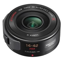 Panasonic Lumix G Vario PZ 14-42мм f/3.5-5.6 ASPH./POWER O.I.S., черный цена и информация | Объективы | kaup24.ee