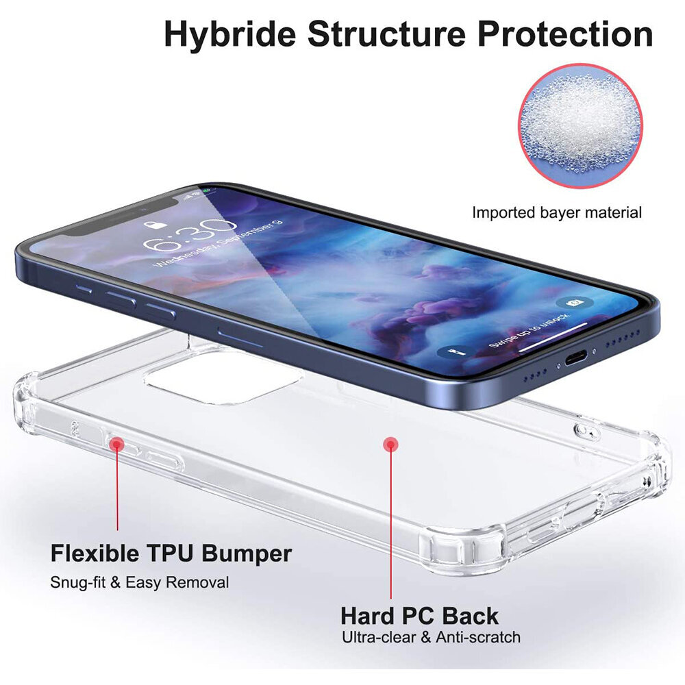 iPhone 12 Mini (5,4″) Clear Case hind ja info | Telefoni kaaned, ümbrised | kaup24.ee