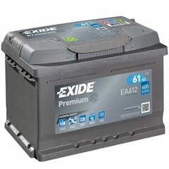 Аккумулятор EXIDE EA612 61Ач 600А цена и информация | Аккумуляторы | kaup24.ee